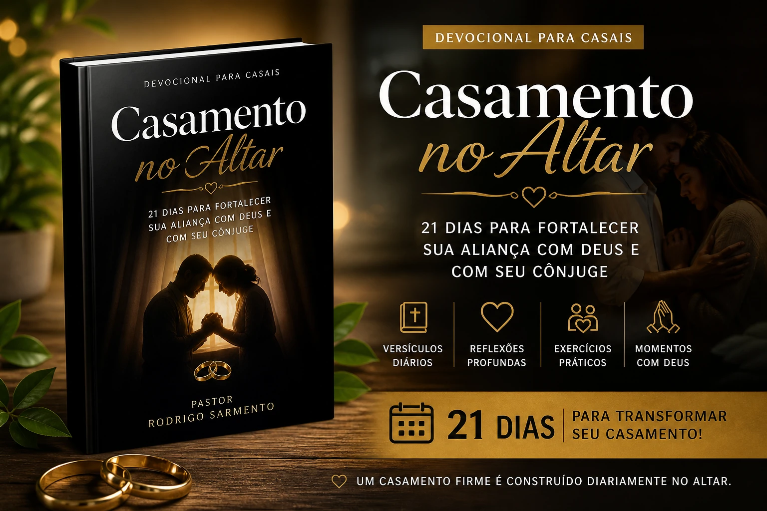Capa do devocional Casamento no Altar
